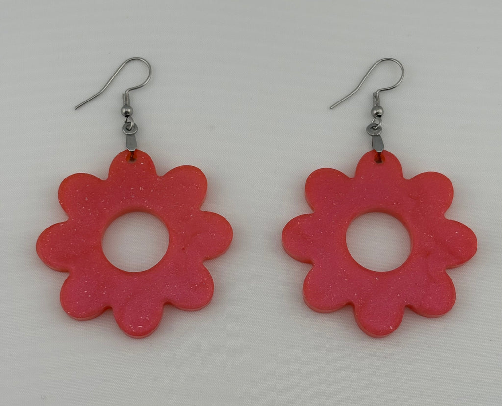 Cosmic Flower Hoops